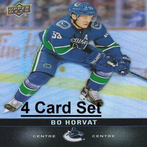 Bo Horvat Hockey Card Collection - 4 NHL Hockey Cards